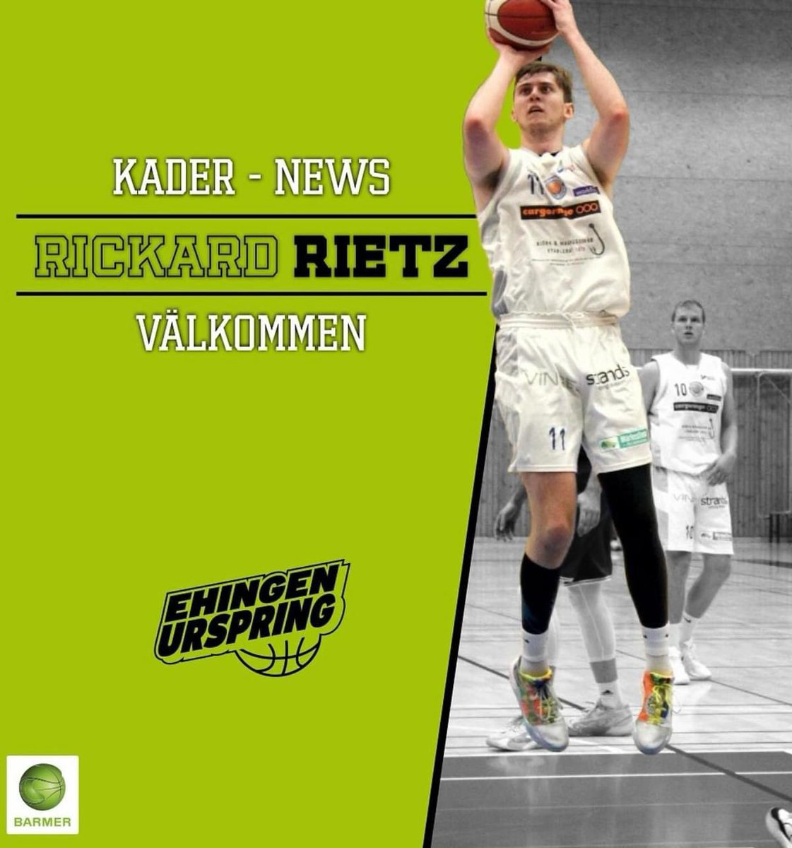HelsingborgB's tweet photo. 🇩🇪 | RICKARD RIETZ TILL EHINGEN URSPRING!
Rickard Rietz som under de senaste säsongerna spelat i superettanlaget i HBBK har nu skrivit på för Ehingen Urspring som är med och tävlar i Tysklands tredje liga!
Vi önskar Rickard ett stort lycka till i Tyskland ! 🤍💙 #HBBK https://t.co/Wi7rPv0V7t