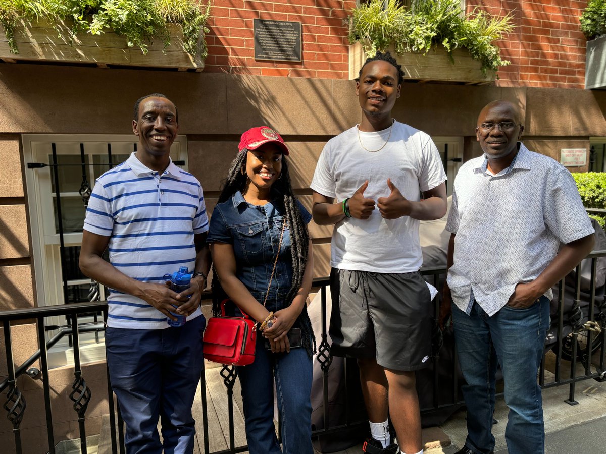morganstateengl's tweet photo. #EnglishIsLIT! On July 3rd, Morgan State's Benjamin A. Quarles undergraduate scholars, faculty, and staff traveled to New York to visit the James Baldwin Museum. #MSUEnglish #MorganStateEnglish #JamesBaldwin #EnglishIsTheNewSTEM https://t.co/ZlC8Y0gT4N