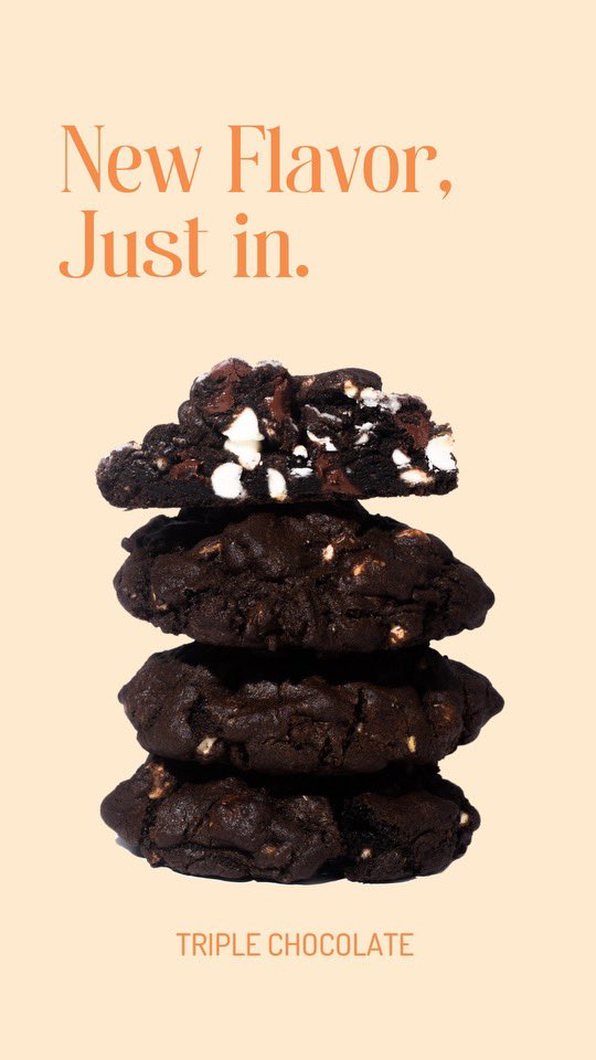 keksibakery's tweet photo. This months flavor is Triple Chocolate! Have you tasted it yet? #cookies #keksicookies #SmallBiz https://t.co/1SyRkPDrUf