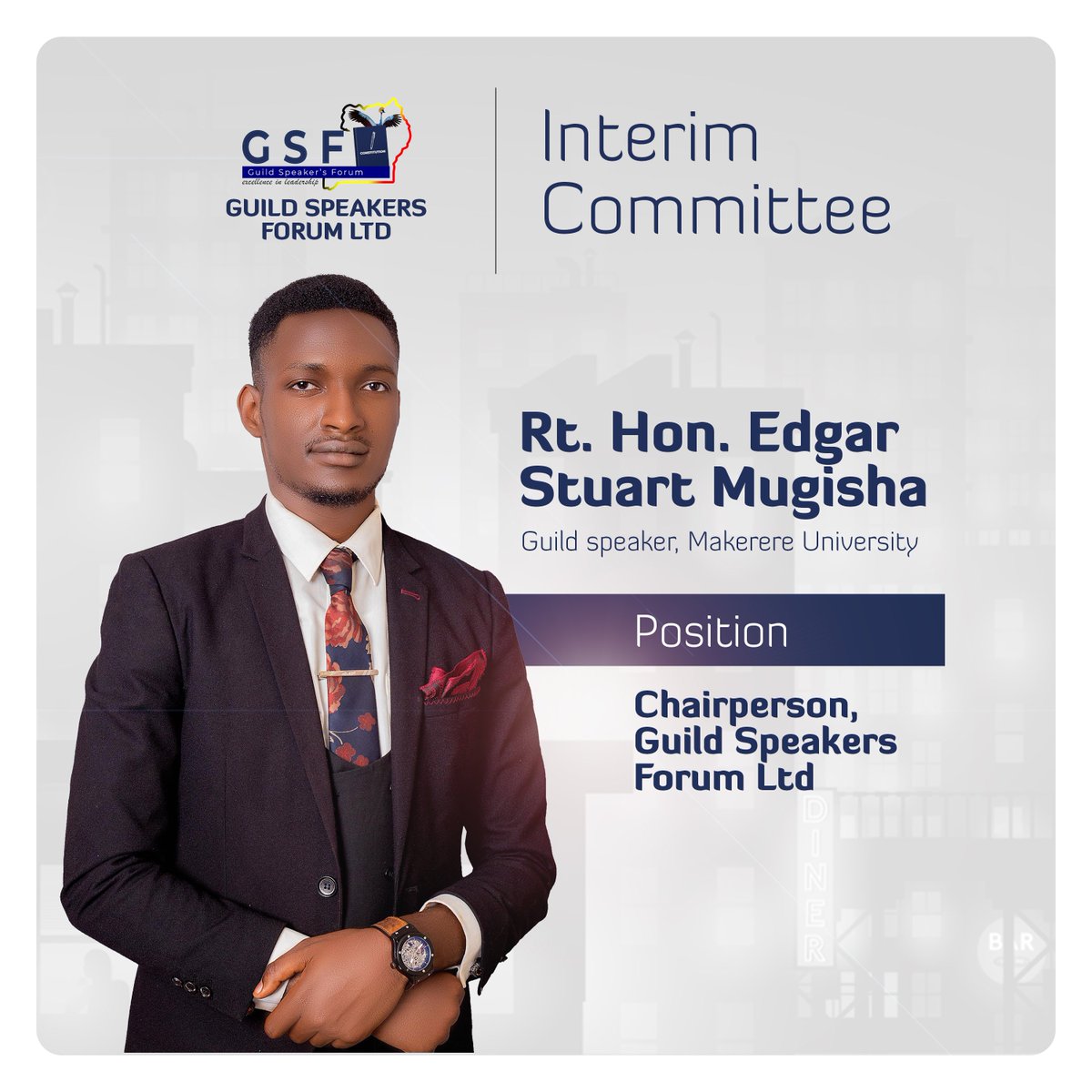 edgarstuart_M's tweet photo. Yesterday, a task of great impetus was laid upon my shoulders. 
The members of @speakers_ug unanimously agreed to bestow upon me the role of chairperson of the interim committee.

We bless the name of the lord
Watch the space https://t.co/qZFNV2cWqf