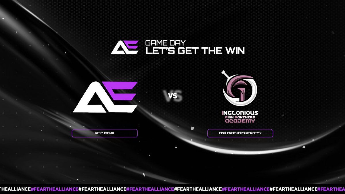 AEEsportsGG's tweet photo. 📣🚨 GameDay

AE Phoenix vs @ingloriousGmg Pink panthers academy 
Div 9 winners round 1 

Starting at 9pm

Roster:

🟣 @Raspites
🟣 @soLtrockk 
🟣 @jake_bullivant 
🟣 @hzydncod 

New roster tonight as welcome in @hzydncod to the team for our playoff run!

#FearTheAlliance https://t.co/mgwvGHo4uM