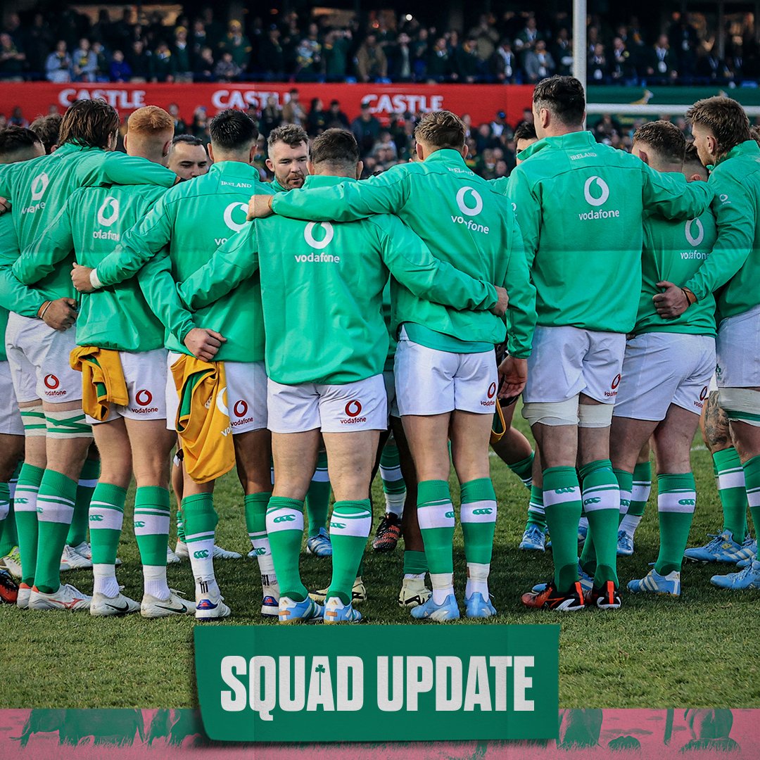 IrishRugby's tweet photo. Following medical assessments, the Ireland management can confirm that Craig Casey and Dan Sheehan will play no further part in the Summer Tour.

Dave Heffernan and Nathan Doak have been called up and have linked up with the squad in Durban.

#TeamOfUs