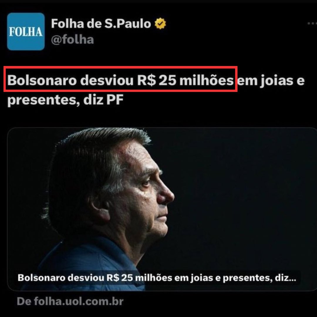 BOLSONARO LADRÃO