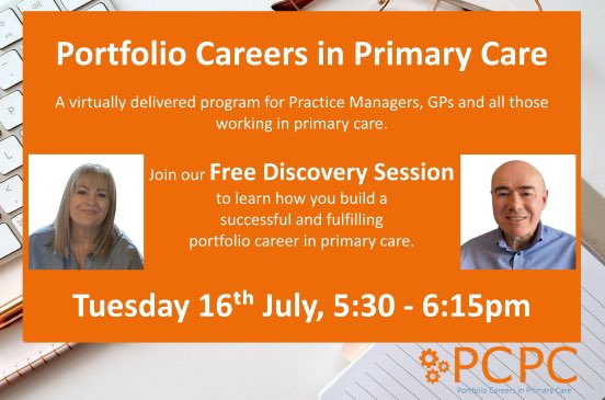Our successful Portfolio Careers in Primary Care program returns in September and will be more accessible and more intensive.
Join our FREE Discovery Session to find out more about the program, Tue 16 Jul 17:30-18:15. 
Register here: 

eventbrite.co.uk/e/portfolio-ca…
 
<a href="/TracyAGreen1/">💫Tracy Green Chartered MCIPD</a>