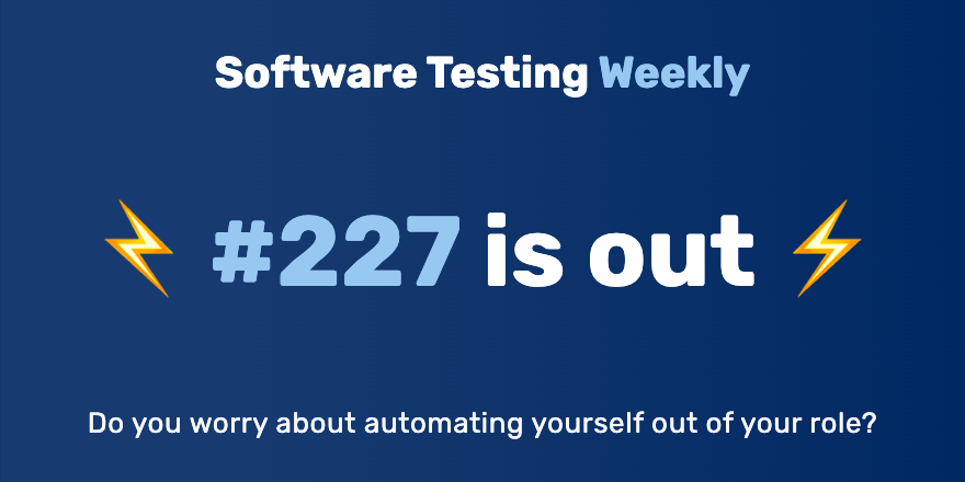 Software Testing Weekly 🚀 tweet media