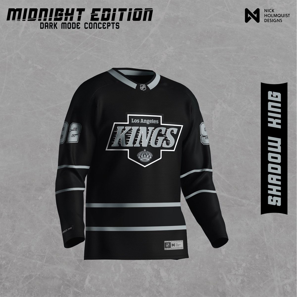 Midnight Series

Decided to continue the dark mode series I started. First up are the <a href="/AnaheimDucks/">Anaheim Ducks</a>, <a href="/NHLFlames/">Calgary Flames</a>, <a href="/EdmontonOilers/">Edmonton Oilers</a>, and <a href="/LAKings/">LA Kings</a> 

#nhl #hockey #jerseyconcept #GraphicDesign #Edmonton #Anaheim #LosAngeles #Calgary