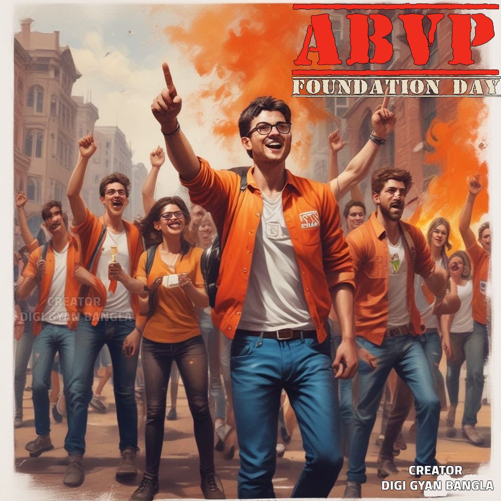 *संघटन गढे चलो, सुपंथ पर बढे चलो । भला हो जिसमें देश का, वह काम सब किये चलो ।।
यही भाव से आप सबको अभाविप  स्थापना दिन की बहुत बहुत शुभकामनायें - देवदत्त जोशी
अभाविप