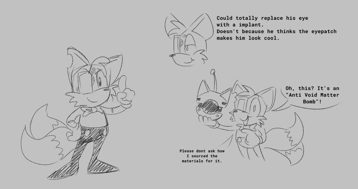 Repairedhy's tweet photo. Gonna start tweaking the designs of Bloom's mobian friends

Starting with Kits because he's mostly unchanged because he's epic
#sonicexe #idkdrbloomtag https://t.co/22M6Za4Q8u