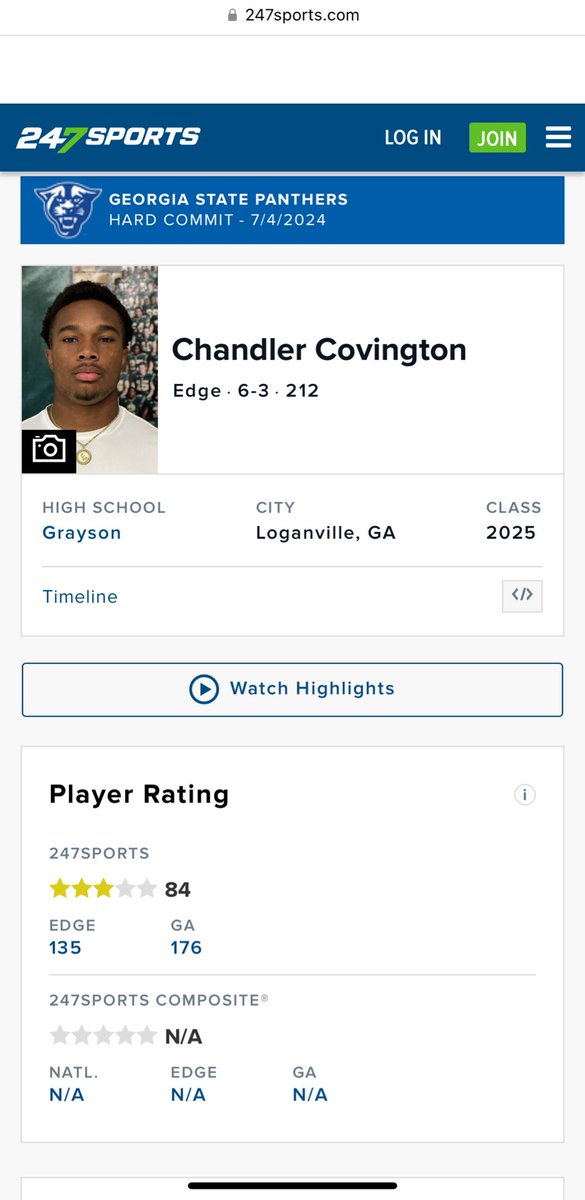 Chandler Covington21 (@chandlercoving2) on Twitter photo Blessed to be rated a 3 starโญ๏ธ by <a href="/247Sports/">247Sports</a> <a href="/BenMoore247/">Ben Moore</a> <a href="/JeremyO_Johnson/">Jeremy Johnson</a> @On3Recruits <a href="/Rivals/">Rivals</a> <a href="/EliteEFT/">Elite Football Trainers</a> <a href="/NEGARecruits/">Northeast Georgia Recruits</a> <a href="/RecruitGeorgia/">Recruit Georgia</a> <a href="/CoachGCarswell/">Greg Carswell ๐๐ฟ๐๐ฃ</a> <a href="/CoachTuftsJr/">Coach Leander Tufts</a> <a href="/grayson_fb/">Grayson Football</a> Blessed to be rated a 3 starโญ๏ธ by <a href="/247Sports/">247Sports</a> <a href="/BenMoore247/">Ben Moore</a> <a href="/JeremyO_Johnson/">Jeremy Johnson</a> @On3Recruits <a href="/Rivals/">Rivals</a> <a href="/EliteEFT/">Elite Football Trainers</a> <a href="/NEGARecruits/">Northeast Georgia Recruits</a> <a href="/RecruitGeorgia/">Recruit Georgia</a> <a href="/CoachGCarswell/">Greg Carswell ๐๐ฟ๐๐ฃ</a> <a href="/CoachTuftsJr/">Coach Leander Tufts</a> <a href="/grayson_fb/">Grayson Football</a>