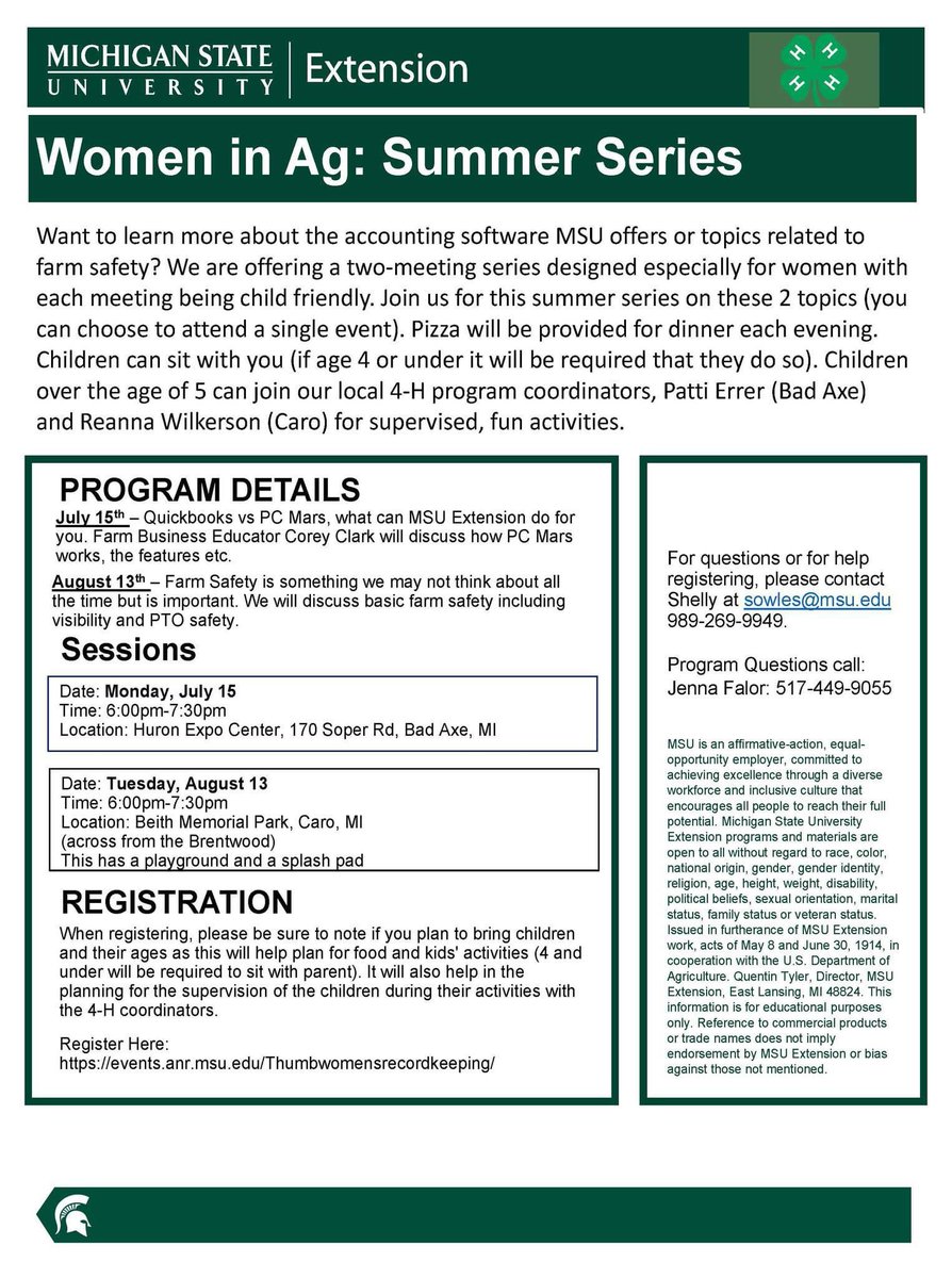 Jenna Falor (@jennafalor) on Twitter photo First session is next week! Come join us in a hands on session comparing PC Mars and Quickbooks online for our July session! events.anr.msu.edu/thumbwomenss24/ First session is next week! Come join us in a hands on session comparing PC Mars and Quickbooks online for our July session! events.anr.msu.edu/thumbwomenss24/