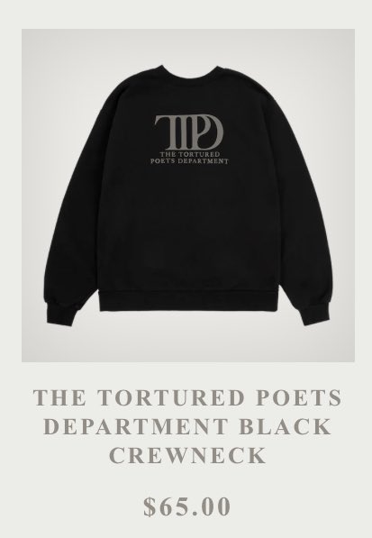 shaylaevermore's tweet photo. 🪩 Taylor Swift Giveaway 🪩
I’m giving away a black TTPD crewneck (size M)!!
to enter:
- must like, rt, and follow 🖤
- follow my Instagram (dreambeadsmi/link in bio) 🖤

INTL 🌎 ends July 18th!! https://t.co/4Y2Z56cLP5
