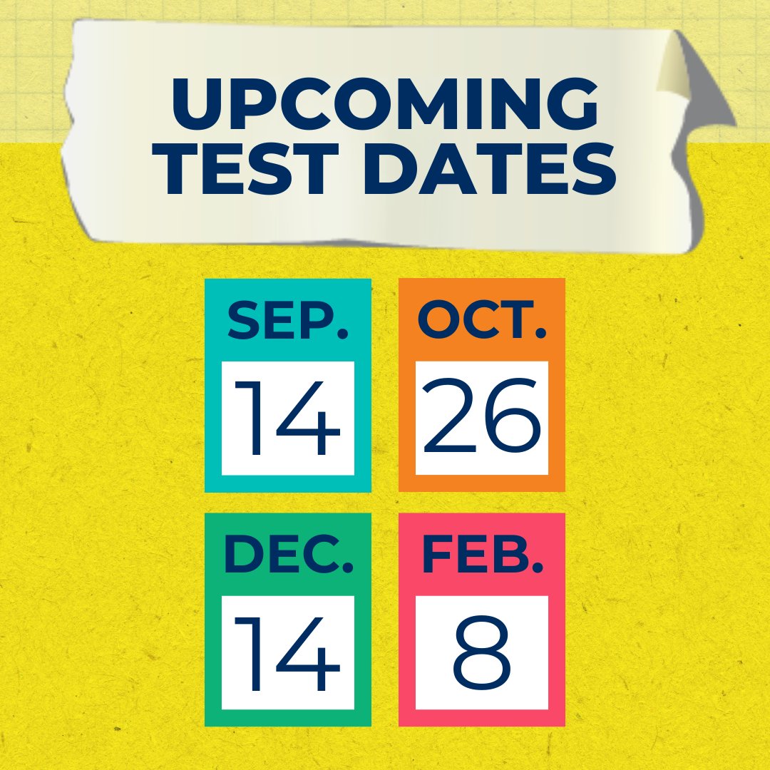 Registration is now open for ACT fall and winter test dates! Save your seat for an upcoming test now: bit.ly/3zvbNku