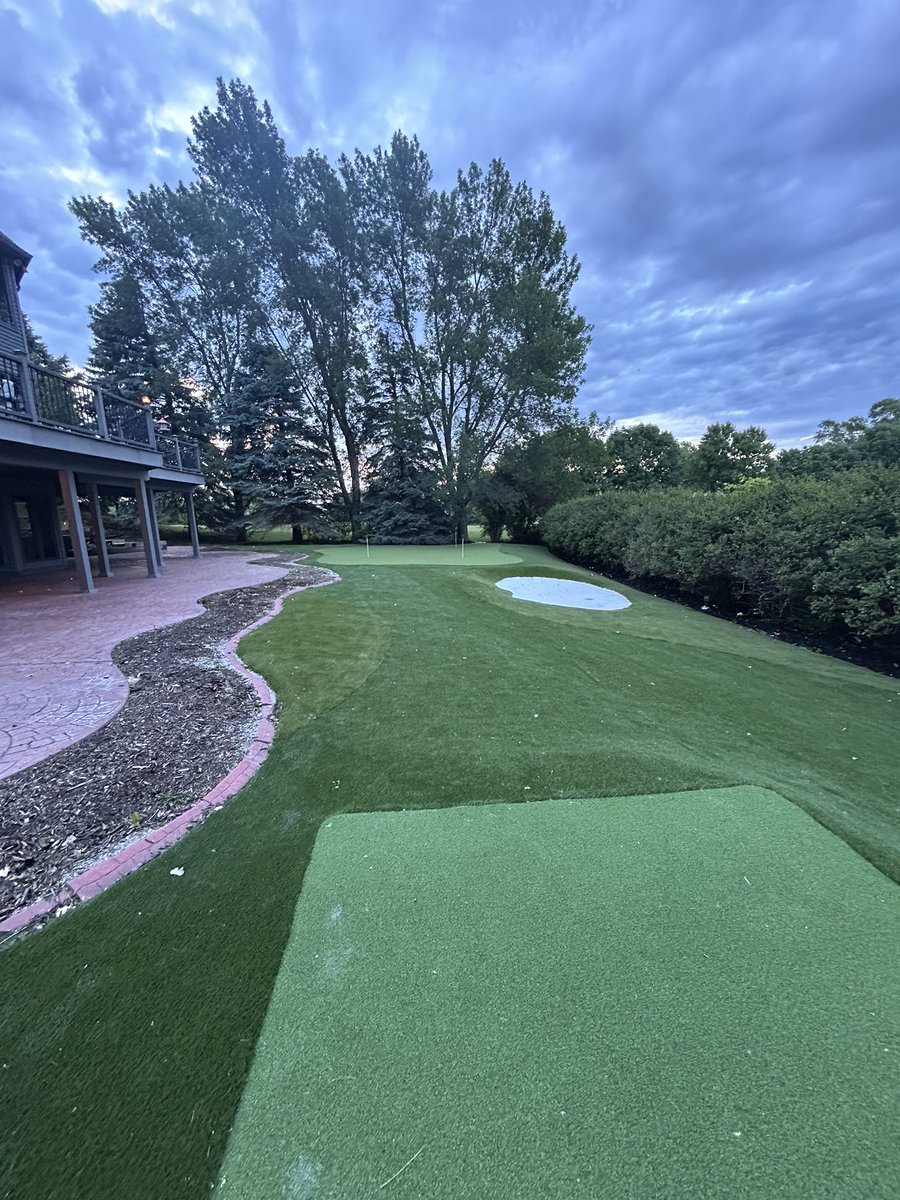 Go_Turf's tweet photo. Recent multi-turf putting green completed in Nebraska! Turned out fantastic. Now it’s time to work on the short game and lower those scores! #Nebraskaturf #puttinggreen #artificialturfinstallation https://t.co/SlJRgvlCsV
