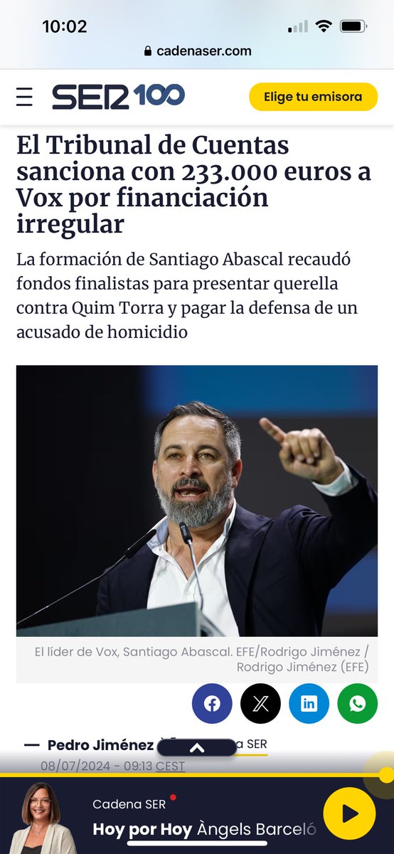 anaalonsogonza1's tweet photo. Os acordáis de las horas y horas de televisión, radio y prensa hablando de la financiación ilegal de PODEMOS??? 
Pues al final eran los de Abascal… Sí, sí, los de VOX, los patriotas. https://t.co/6uBcKPBBkH