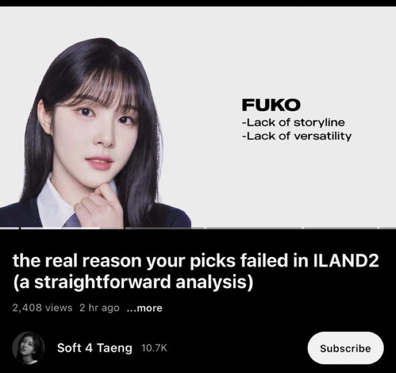 “lack of versatility” who are you monika?