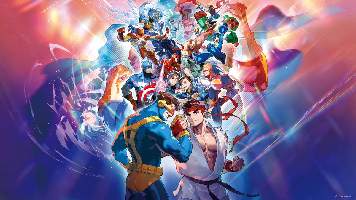 marvelvscapcom's tweet image. 3 games from #MvCFightingCollection will be playable at Evo 2024 at the Capcom booth!

🧲 X-MEN CHILDREN OF THE ATOM
🧬 X-MEN VS. STREET FIGHTER
⚡ MARVEL vs. CAPCOM 2 New Age of Heroes

We'll see you there!