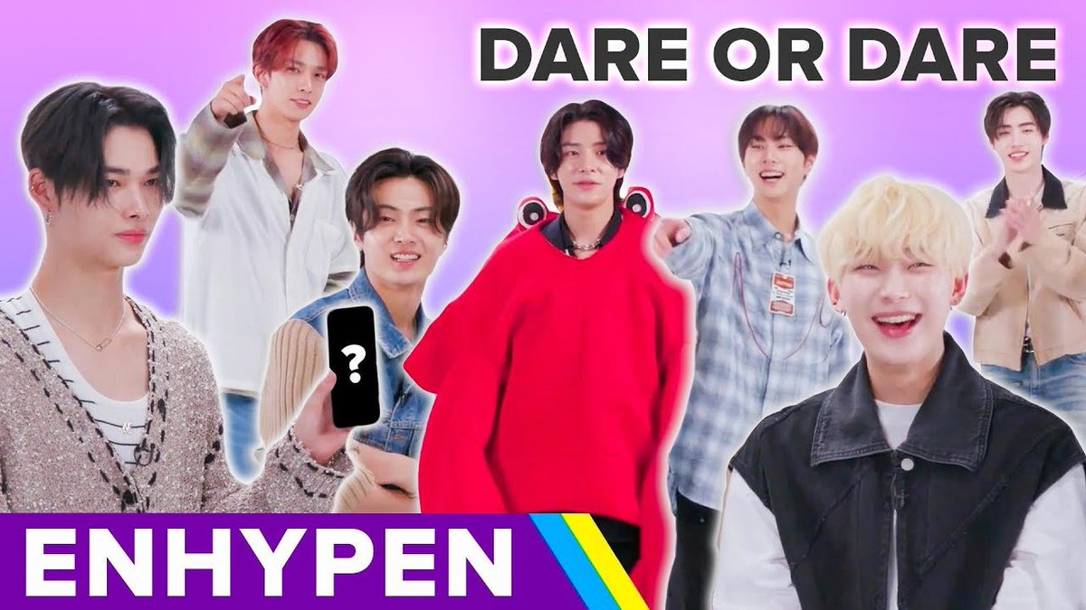 enhypenupdates's tweet photo. [YOUTUBE] 240709

ENHYPEN Plays Dare or Dare | BuzzFeed Celeb

🔗 https://t.co/YSaFm1Ult0

@ENHYPEN_members @ENHYPEN #ENHYPEN #엔하이픈 https://t.co/vR8QLqLAFV