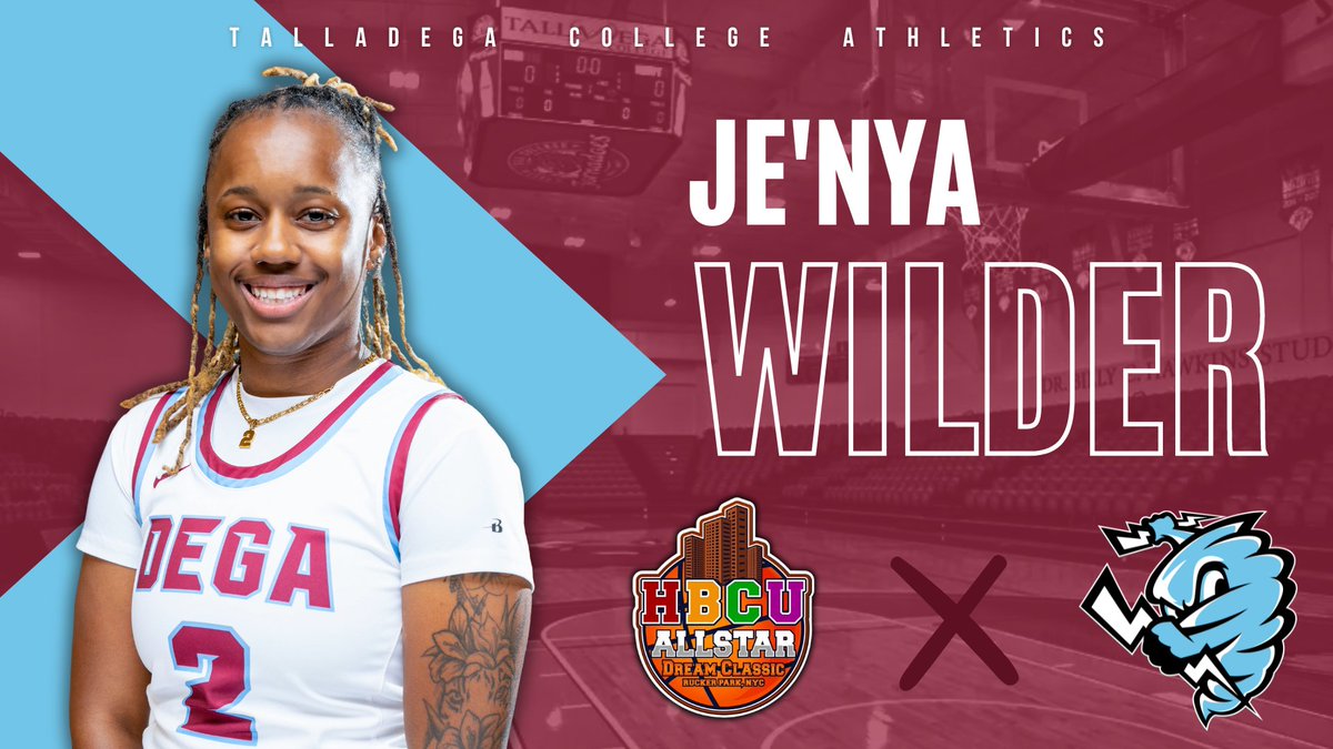 TC alumna and former Lady Tornado Je'Nya Wilder '23 has been selected to participate in the prestigious HBCU Allstar Game, part of the HBCU Allstar Dream Classic Week. Click the link to learn more! #DegaProud #DegaStrong 🔗 talladegatornadoes.com/news/2024/7/8/…