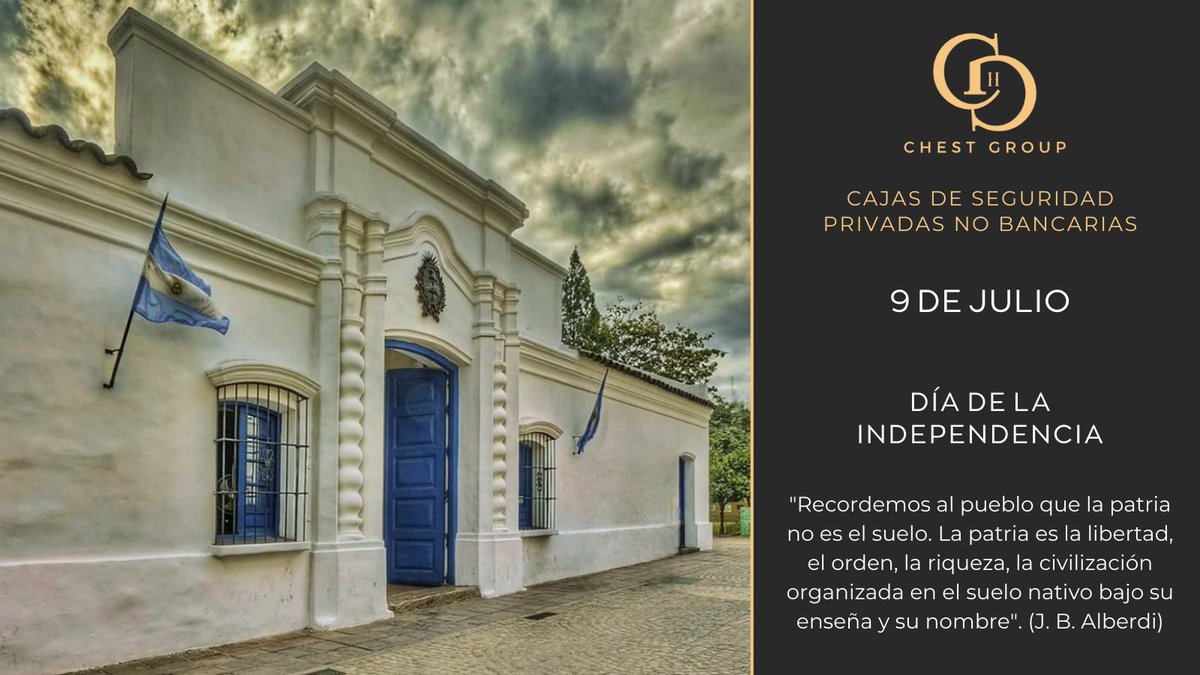chest_group's tweet photo. En el 208° aniversario del suceso que nos definió como nación soberana, ¡Feliz Día de la Independencia! 🇦🇷☀️🇦🇷

#9dejulio🇦🇷  #IndependenciaArgentina #Patria #argentina🇦🇷 #chestgroup #cajasdeseguridad #cajafuerte #boveda #seguridad #seguridadprivada #ahorros #monedas #valores https://t.co/mmqmLZKDYE
