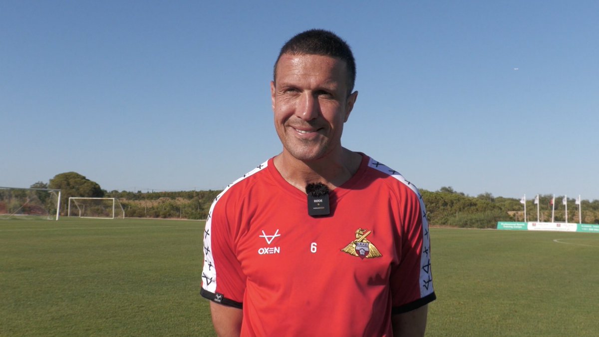 drfc_official's tweet photo. We spoke with Richard Wood at the end of the first day of the training camp in Portugal

🎥 ⬇️
https://t.co/2jvJY1JguV

🔴 #drfc ⚪️ https://t.co/FF9C4zIGgR