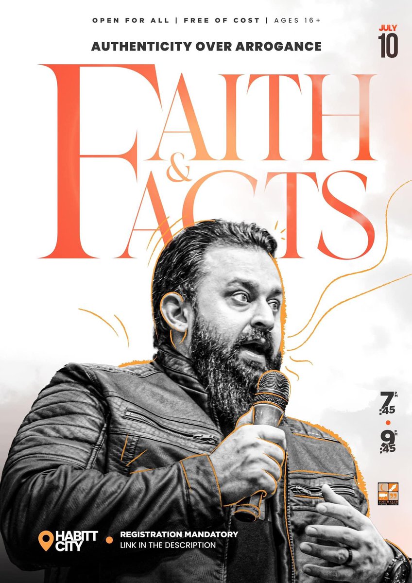 Wajihuddin's tweet photo. In today's digital age, uncovering authentic knowledge about our faith can be challenging amid the wealth of information available. 

Differentiating truth from falsehood can feel overwhelming and can often lead one astray.

Join us for an open dialogue in a supportive environment, where we're dedicated to answering your questions, offering clarity and facts!

YC Karachi presents to you,

"Faith and Facts" 
-Authenticity Over Arrogance
With speaker Ustadh Wajih Uddin

This Wednesday, July 10th | 7:45pm - 9:45pm

📍 Habitt City | https://t.co/WsgHnxB5ZU

Open for all | Free of cost | Ages 16+

Register at | https://t.co/iYRPcxC2mm

Mandatory registrations | Limited Seats 

#yckarachi #YouthClub #faith #facts #trueknowledge #WrongNumber #islam #Karachi