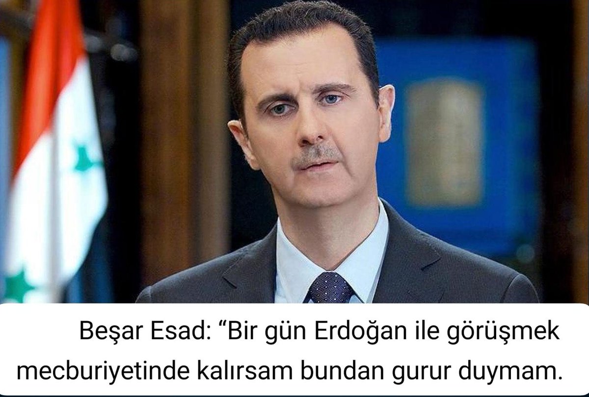 📌 SON DAKİKA |

Beşar Esad: 
Bu türden fırsatçı İslamcılarla iş yapmaktan tiksinirim

Mesele benim duygularım değil, Suriye'nin çıkarları. 

Bu yüzden çıkarlarımız nereye gitmemi gerektirirse oraya giderim.”

🔹 t.me/ZeitungNews