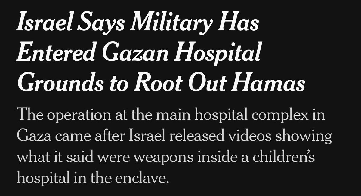 nywarcrimes's tweet photo. The @nytimes, today, on Ukraine; and in November, on Gaza. Two attacks on children’s hospitals, two very different stories. https://t.co/A5Lf01otpM