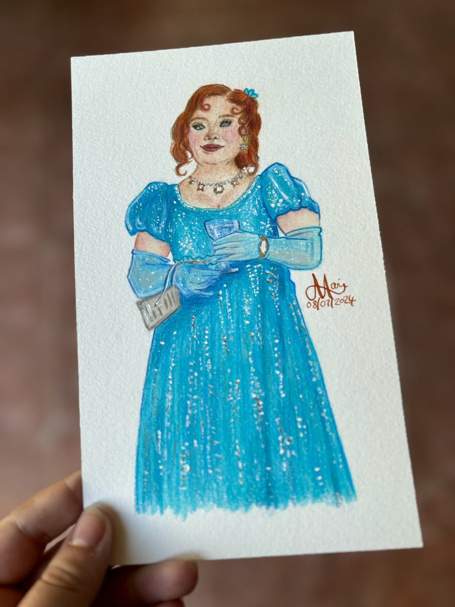 Biologistin13's tweet photo. Penelope Bridgerton: A beacon of strength, wit, beauty and intelligence. 
#Bridgerton #Fanart #PenelopeBridgerton https://t.co/Gu2TrkzE64