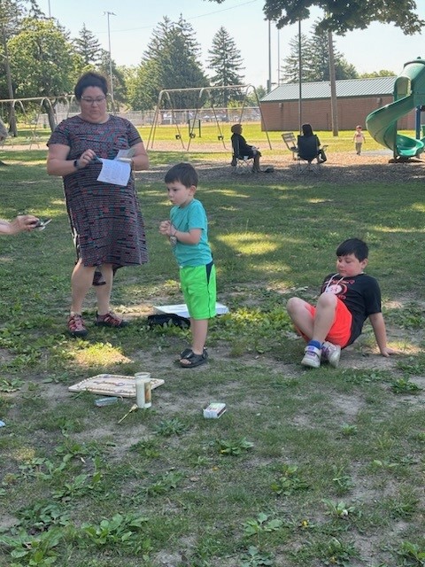Our Women of Worth recently had their Park, Play &amp; Pray event! 🛝🙏📿

They prayed a kid-friendly Rosary meditating on the Joyful Mysteries. The kids went up to the Rosary board together to lead each Our Father and Hail Mary. Then the kids played while the ladies visited.