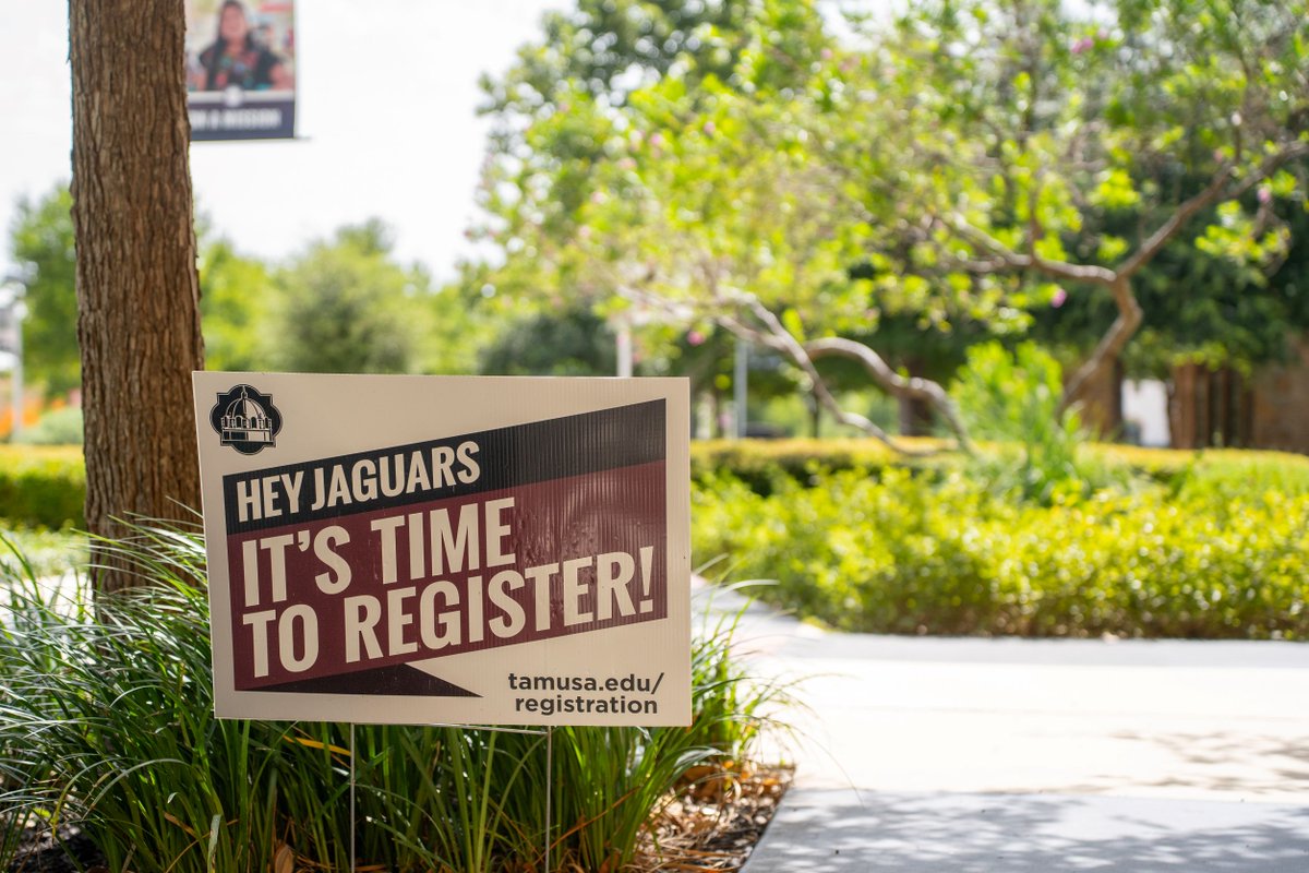Hey Jaguars! 🐾 It's time to register for the Fall! 📚 Grab your classes before they're gone. Don't miss out! #TAMUSA #Fall2024

Get all the details for registration here: bit.ly/3XRGjyT