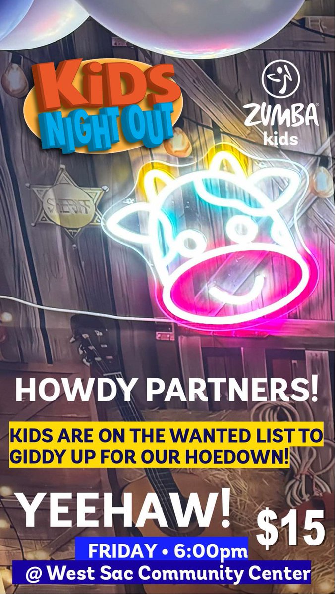 Kids get a night out and parents get a night off! Leave the kids with us for 3 hours of games, activities, dinner, snacks and a movie!   westsacfun.activityreg.com/selectactivity…