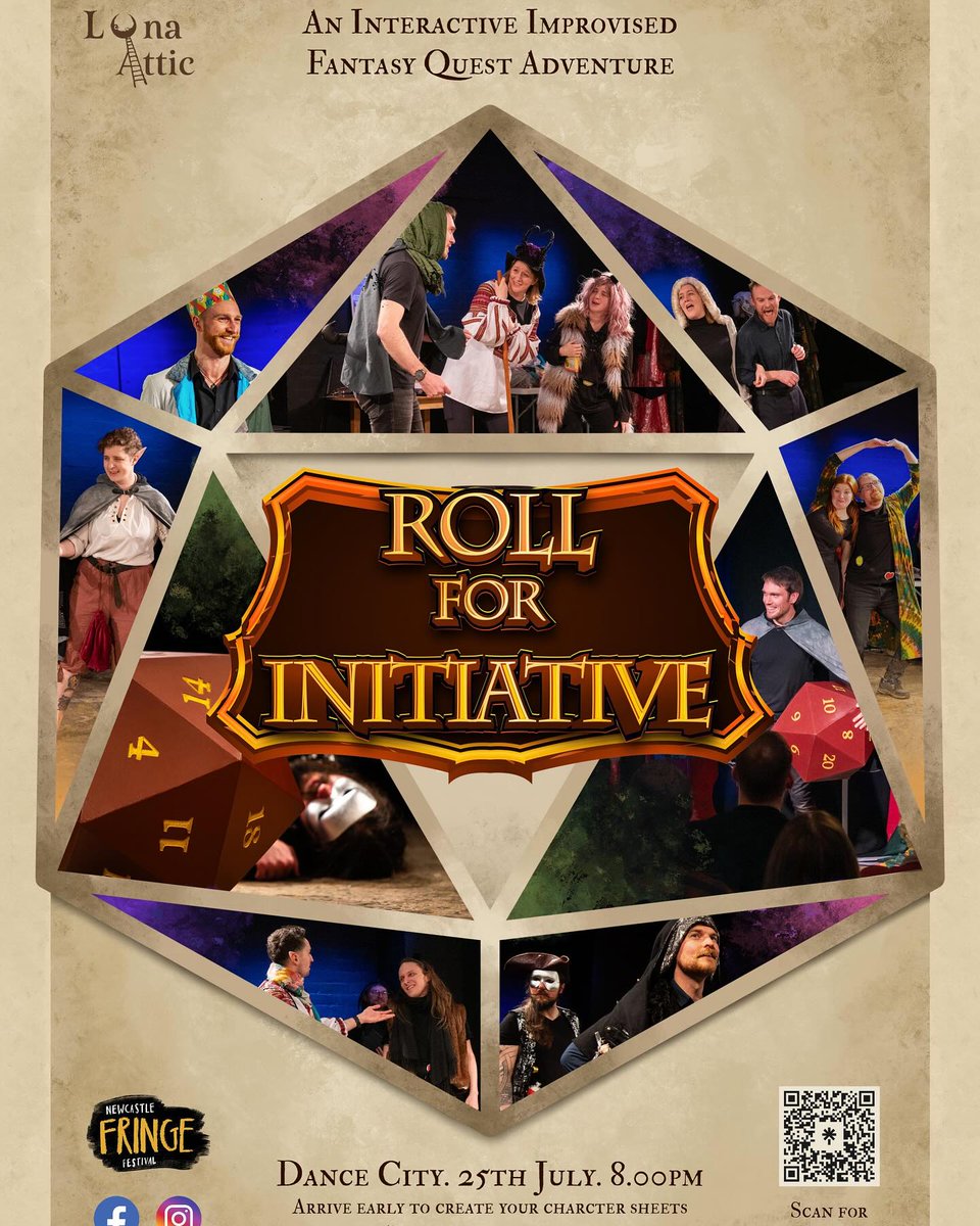 NETheatreGuide's tweet image. Gaming meets theatre in an interactive comedy fantasy quest adventure! 

@Luna_Attic_ presents
Roll for Initiative: The Wizard’s Tower @RollForShow 
Newcastle @DanceCity
Thursday 25th July 2024
Preview: northeasttheatreguide.co.uk/2024/07/previe…