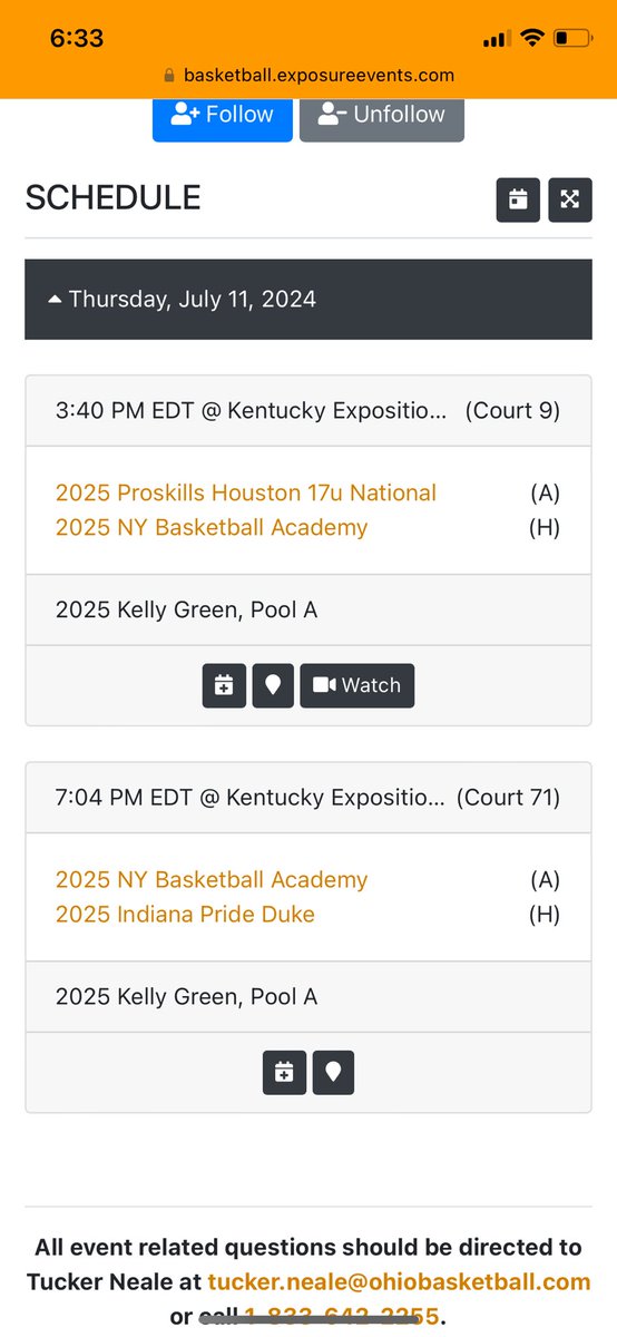 Here is the first part of my <a href="/TFNsRun4Roses/">TFN's Run 4 Roses</a> game schedule! <a href="/NYBBallAcademy/">New York Basketball Academy</a>