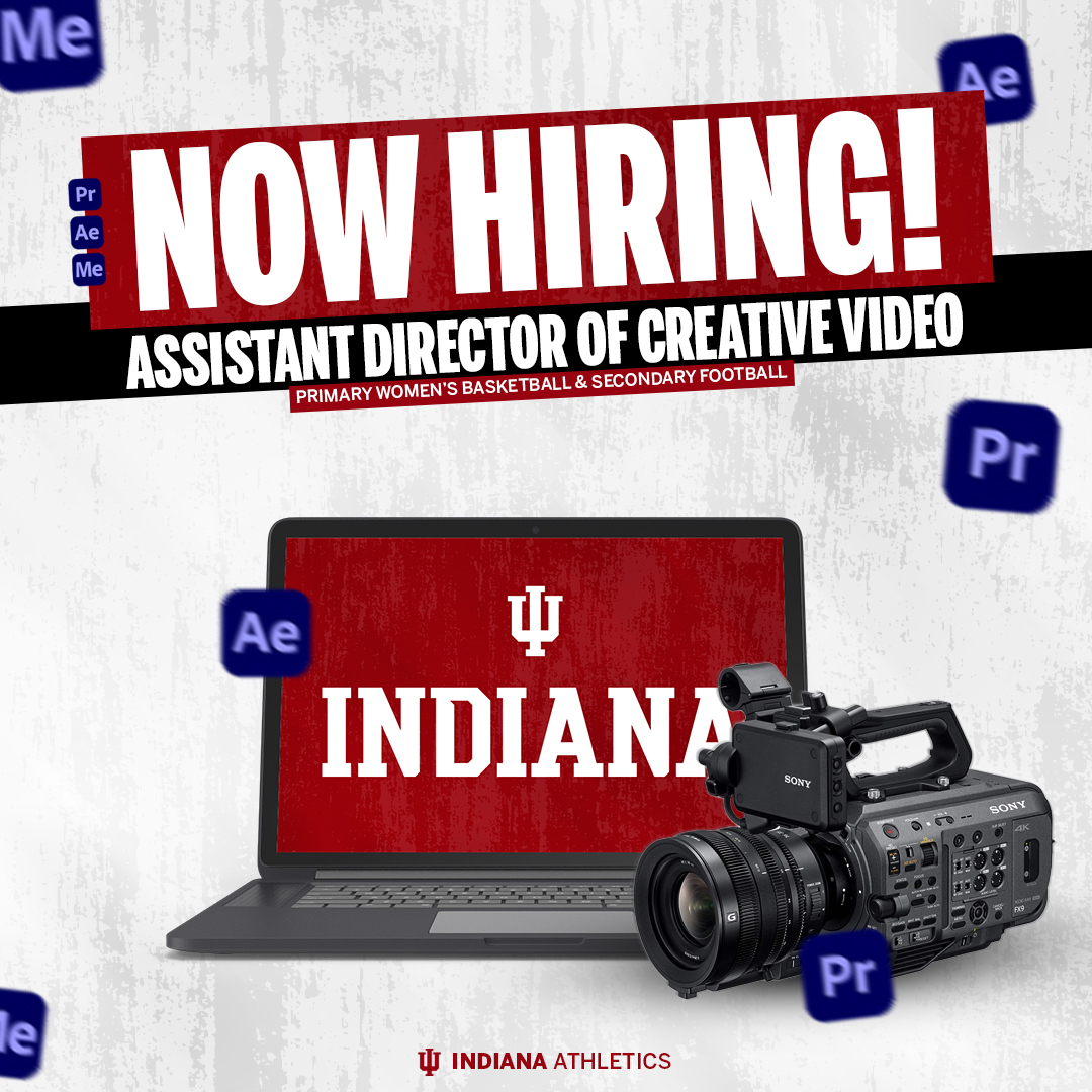 Cuban Center (@cubancenter) on Twitter photo ๐ก๐ผ๐ ๐ข๐ฝ๐ฒ๐ป: Applications for our Assistant Director of Creative Video (Women's Basketball & Football).
Questions & details โ reach out to <a href="/IUAndrew/">Andrew Brown</a>
๐: bit.ly/4cSBidA ๐ก๐ผ๐ ๐ข๐ฝ๐ฒ๐ป: Applications for our Assistant Director of Creative Video (Women's Basketball & Football).
Questions & details โ reach out to <a href="/IUAndrew/">Andrew Brown</a>
๐: bit.ly/4cSBidA