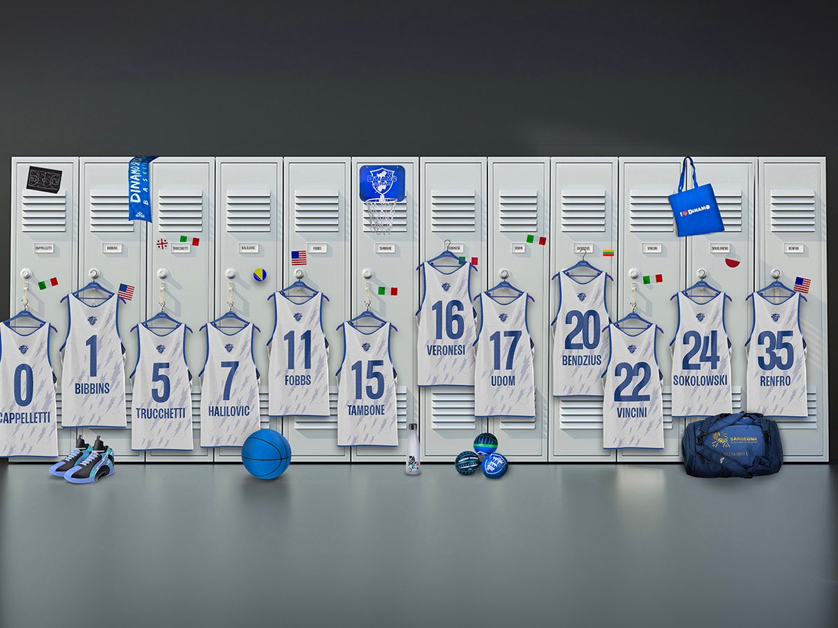 dinamo_sassari's tweet photo. 𝐒𝐂𝐄𝐋𝐓𝐈 𝐈 𝐍𝐔𝐌𝐄𝐑𝐈 𝐏𝐄𝐑 𝐋𝐀 𝐏𝐑𝐎𝐒𝐒𝐈𝐌𝐀 𝐒𝐓𝐀𝐆𝐈𝐎𝐍𝐄

🇮🇹 Cappelletti #0
🇺🇸 Bibbins #1
🇮🇹 Trucchetti #5
🇧🇦 Halilovic #7
🇺🇸 Fobbs #11
🇮🇹 Tambone #15
🇮🇹 Veronesi #16
🇮🇹 Udom #17
🇱🇹 Bendzius #20
🇮🇹 Vincini #22
🇵🇱 Sokolowski #24
🇺🇸 Renfro #35

#dinamosassari #lba https://t.co/qaELBIUGgB