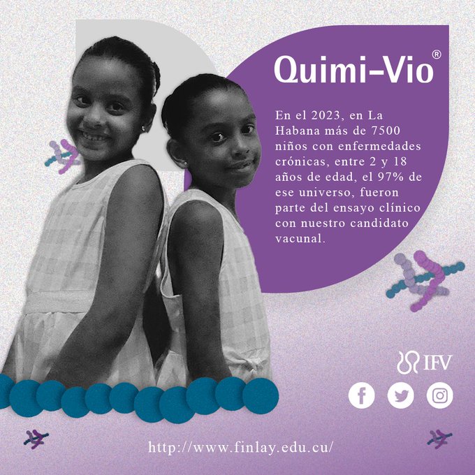 #Cuba ya cuenta con  Quimi-Vio, una vacuna antineumocócica propia. Protege contra los serotipos de mayor prevalencia mundial de la bacteria de #neumococo.#