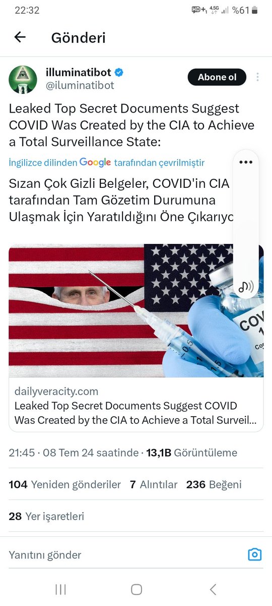 Ercu595959's tweet photo. Evet #Pfizergate 
Kongre de #FbiKnows 
#Sondakika #Türkiye https://t.co/eNg50YpVWy