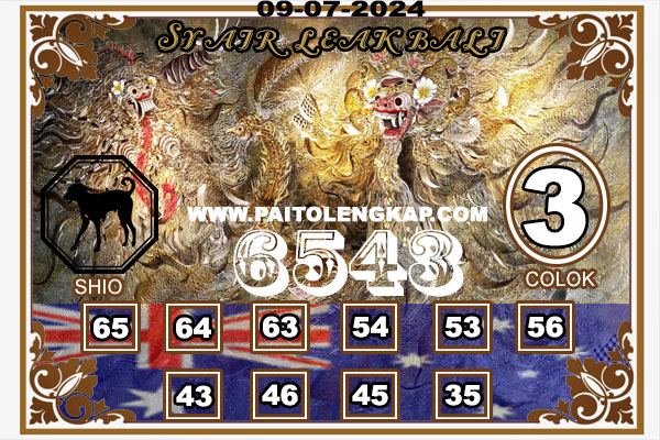 DaftarPAS4D's tweet photo. Angka Main Sydneypools 09 Juli 2024
Angka Main : 7816
2D: 78*71*76*87*81*86*17
3D: 781*786*718*716*768*761*871
SHIO : ANJING & TIKUS
CB: 1 & 6
Tutup: 13:30 WIB & Result 13:50 WIB
UPS, Bossku.
#syairsdy #syairssydney #syairpas4d #daftarpas4d #angkamainsdy #linkpas4d https://t.co/6a2Bx7wwKg