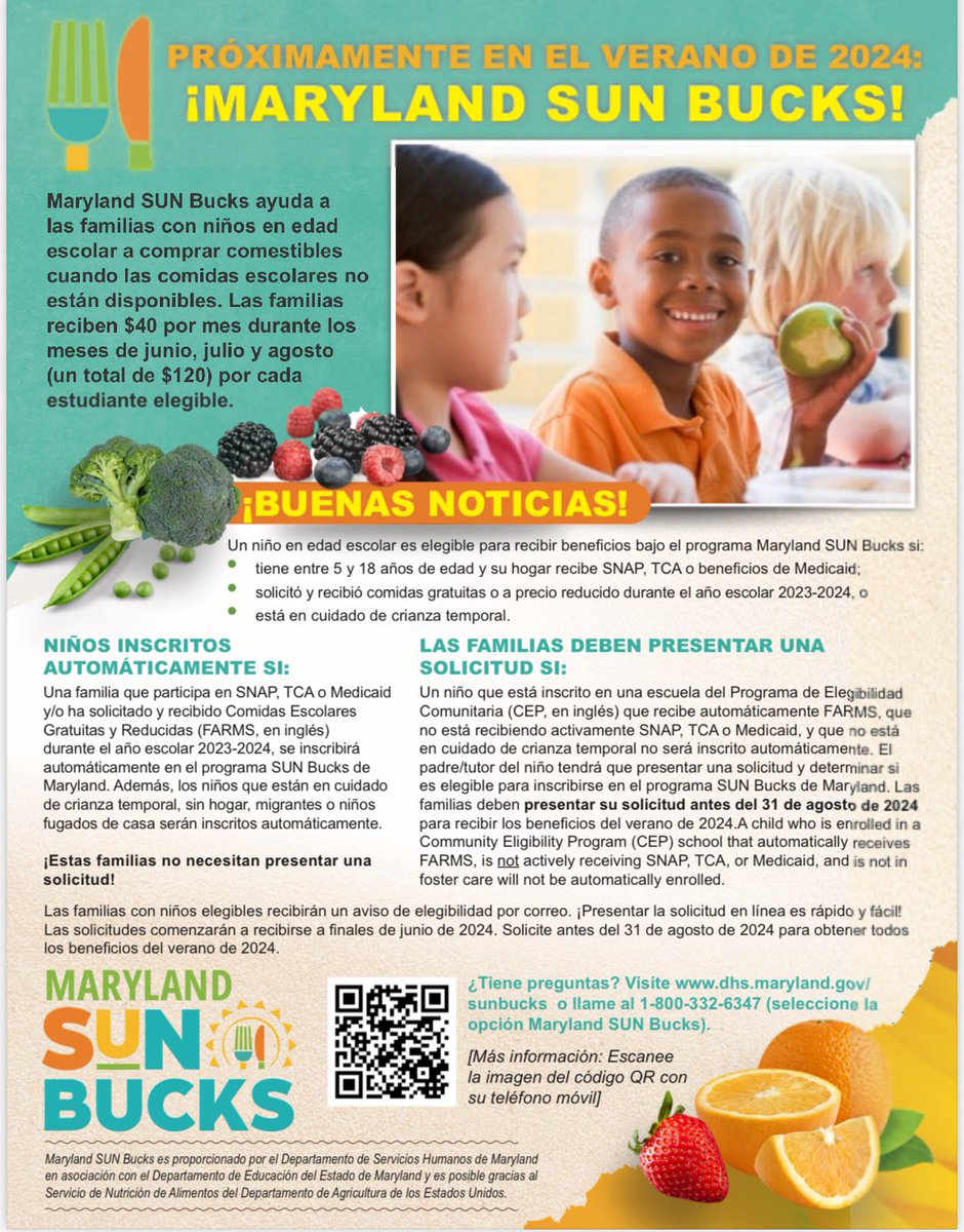 AguilarCSL's tweet photo. GOOD NEWS! Families at Twinbrook may be eligible for Maryland SUN Bucks. Apply here 👇🏽
https://t.co/LBtDQc12cq

If you’re interested in an application assistance session at Twinbrook, please fill out survey https://t.co/qE8kY36p5J
@CSconnect_MCPS https://t.co/Mx0IzSpsmZ