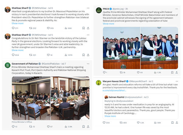 PTIOfficialUSA's tweet photo. The ban on 𝕏 in Pakistan is a prime example of digital censorship as part of the ongoing suppression of dissenting voices and free speech by the military-backed fascist regime in the country.
While the #From47 Prime Minister of Pakistan, his party PMLN, his niece Maryam, and the official account of the Government of Pakistan itself continue to use the platform that is blocked for ordinary social media users, his IT Ministry informed the High Court how detrimental to national security the platform is.
𝕏 has been inaccessible in Pakistan since February 17th, when former Rawalpindi commissioner Liaquat Chattha resigned after confessing to election fraud in 13 constituencies of the Rawalpindi division. It wasn't until a month later that the government officially acknowledged the existence of a ban.
#censorship #UndeclaredMartialLaw
@amnesty @freedomhouse @EFF
https://t.co/V2al6NuYqN
https://t.co/CbkNcITyHS