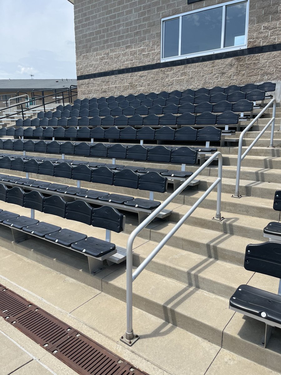 NOHS Field 2 new turf is down!! Construction still ongoing for the concession stand/press box. Main stadium bleachers have been pressured washed and shined up for football season!! Fall sports is quickly approaching and its going to be a great season for the Mustangs!!