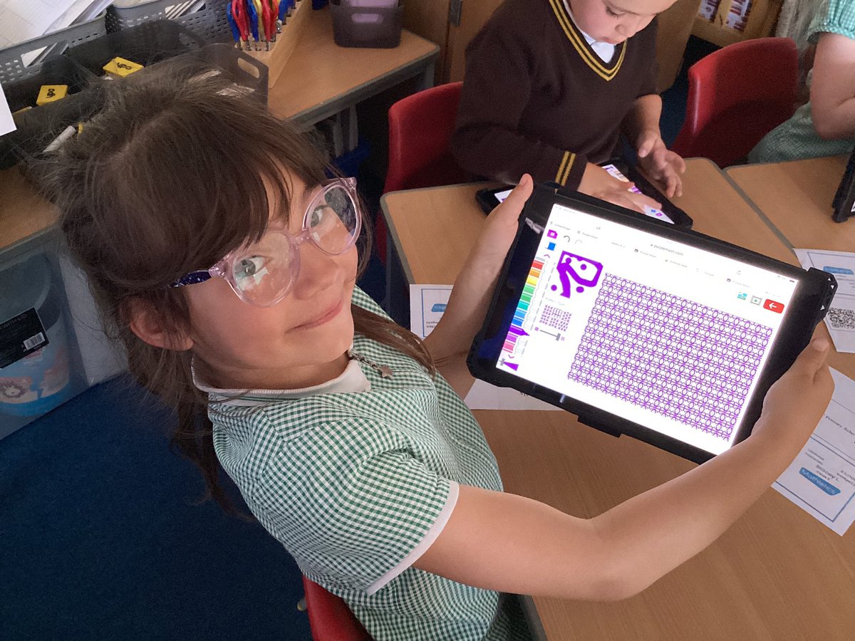 2StHerberts's tweet image. Great patterns created using 2paint on Purple Mash #stherbertsart #stherbertscomputing