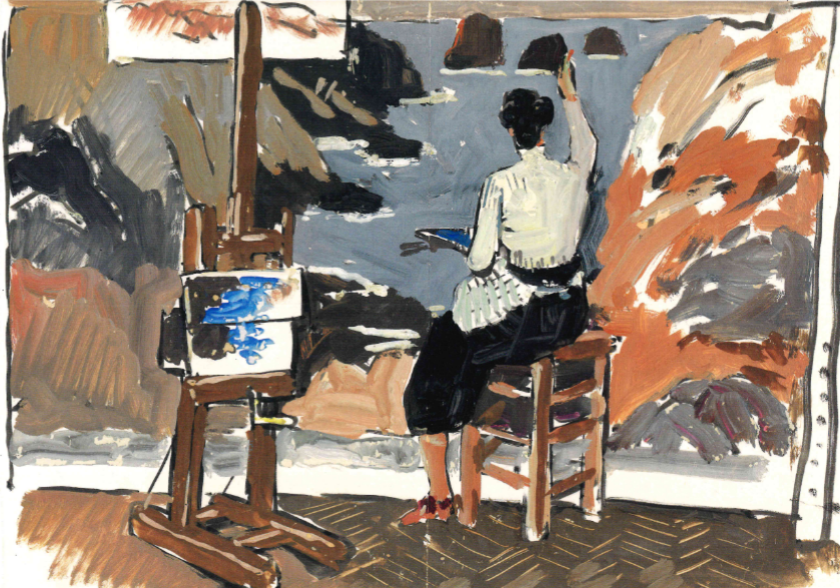 mathurin_meheut's tweet photo. Yvonne Jean-Haffen au travail sur sa toile Les Tas de Pois, 1944
〽️athurin 〽️éheut https://t.co/bMcVARjuVW