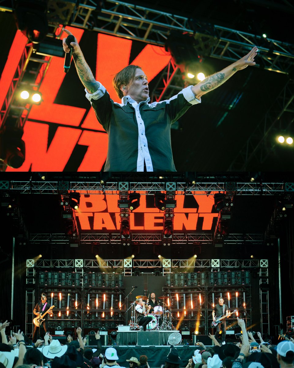 equidemm's tweet photo. @BillyTalentBand shot at the @calgarystampede last night for @Hidden_Beats ✨

One of the most important shows I’ve ever taken photos at — this meant the whole world to me, and more. https://t.co/2rBBb5j4Tt
