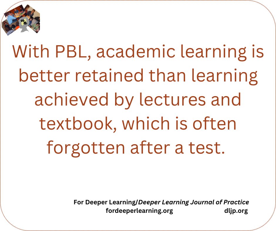 fordeeperlearn's tweet image. #deeperlearning #projectbasedlearning #problembasedlearning #k-20