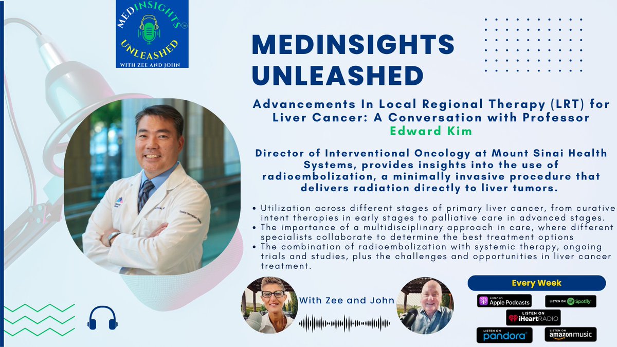 🚨 In case you missed it before...📷 
Advancements In Local Regional Therapy (LRT) for Liver Cancer: A Conversation with Professor Edward Kim <a href="/DieHCCDie/">Ed Kim</a>  
#livercancer #HepatocellularCarcinoma #irad  

🎙️To listen: medinsightsunleashed.com/episodes-2/