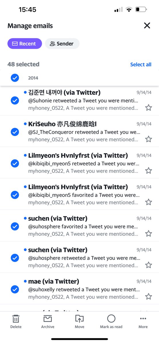 suhoneybee_'s tweet photo. was checking my email and saw 2014 notifs! Lol #MyeonGang 😅🥺 https://t.co/EbU1L639U3