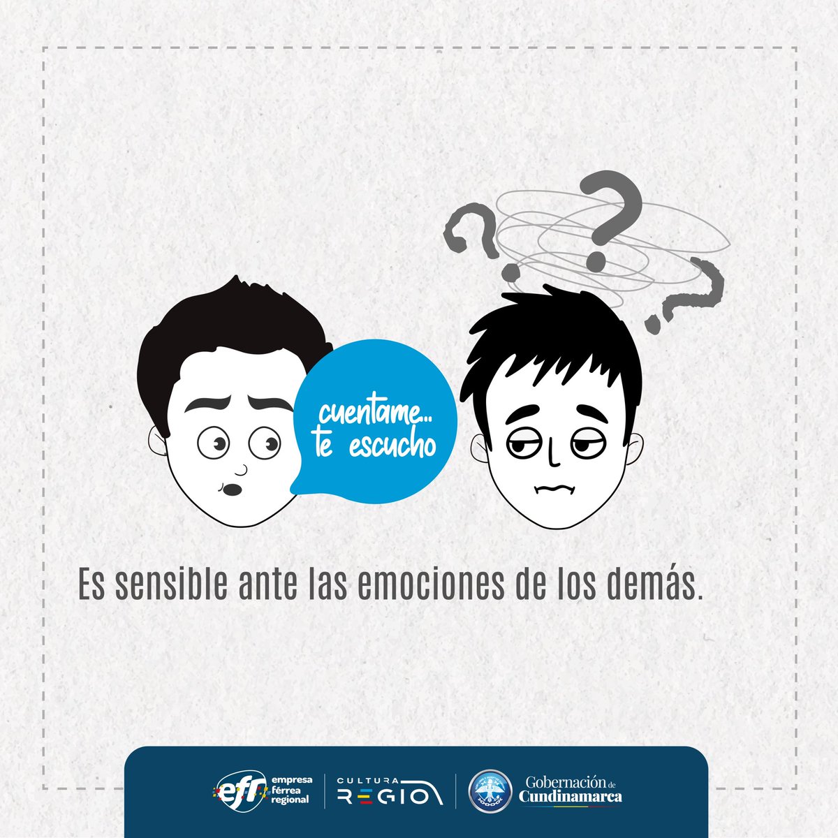 ¡En Cultura Regio vivimos la empatía!

⁉️ Comprende las realidades del otro y cuéntanos ¿qué te hace empático?