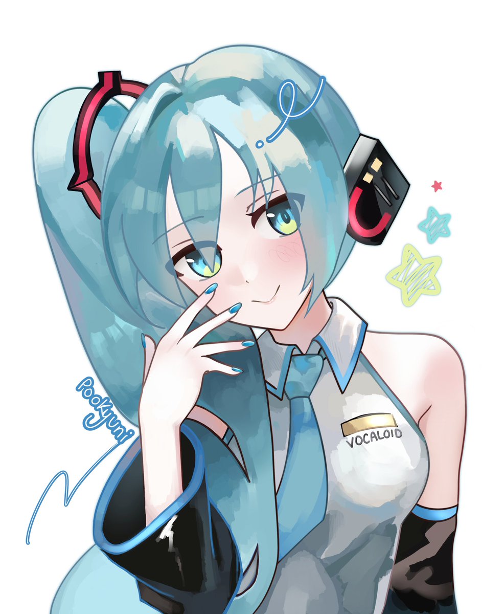 pookyuni's tweet photo. Side Ponytail Miku 💙

#HatsuneMiku #Miku #AnimeArt #VOCALOID https://t.co/KW1BtrRigB