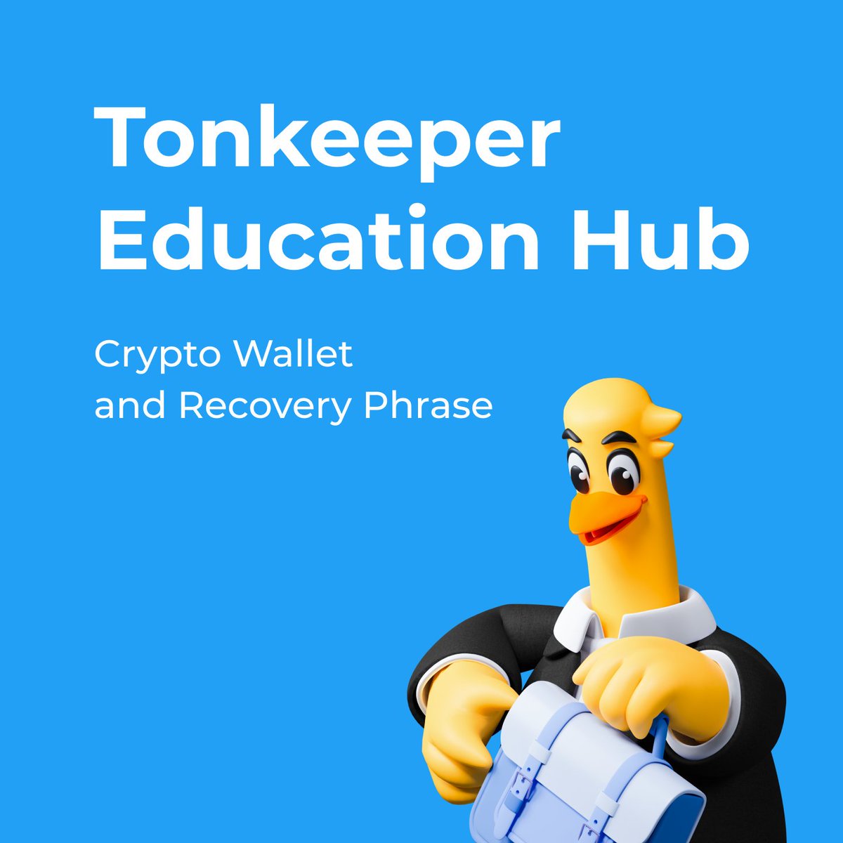 Check out a new post in the Tonkeeper Educational Hub explaining the  concepts of crypto wallet, the private key, and recovery phrase:  https://t.co/G8HeNMRFdG